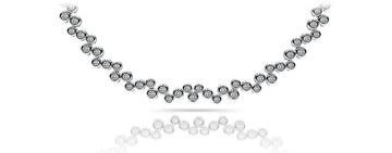 Diamond Bubble Necklace Diamond  with 7.28 ct.(finished) 2mm, 2.25mm, 2.5mm