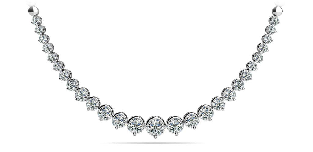 Strand Of Diamonds With Shiny Links Lab-Grown Diamond  with 4.02 ct.(finished)