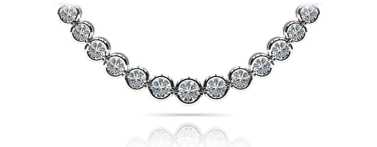 Classic Diamond Strand Necklace Diamond  with 5.05 ct.(finished)