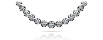 Classic Diamond Strand Necklace Lab-Grown Diamond  with 7.02 ct.(finished)