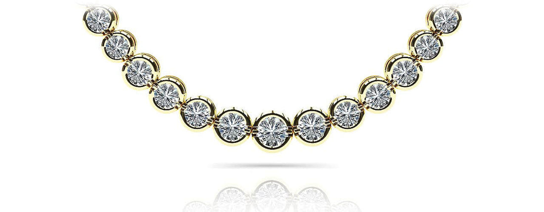 Classic Diamond Strand Necklace Lab-Grown Diamond  with 8.05 ct.(finished)