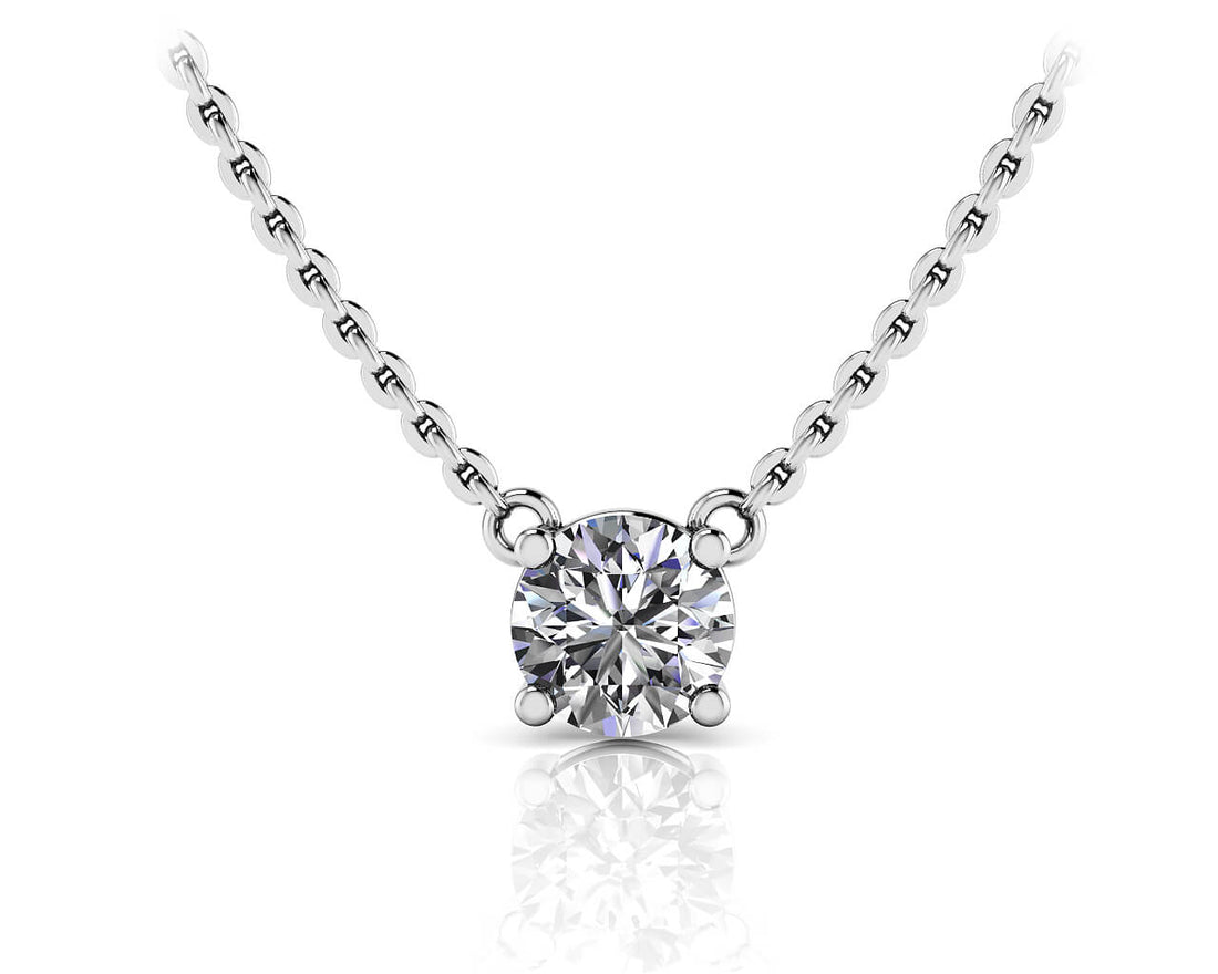 Simply Divine Diamond Solitaire Pendant Diamond  with 0.25 ct.(finished) 4mm