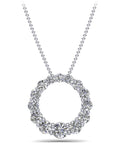 Graduated Brilliant Diamond Pendant Diamond  with 1.08 ct.(finished)