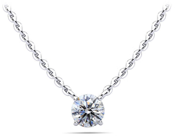 Round Brilliant Diamond Solitaire Pendant Diamond  with 1.50 ct.(finished) 7.4mm