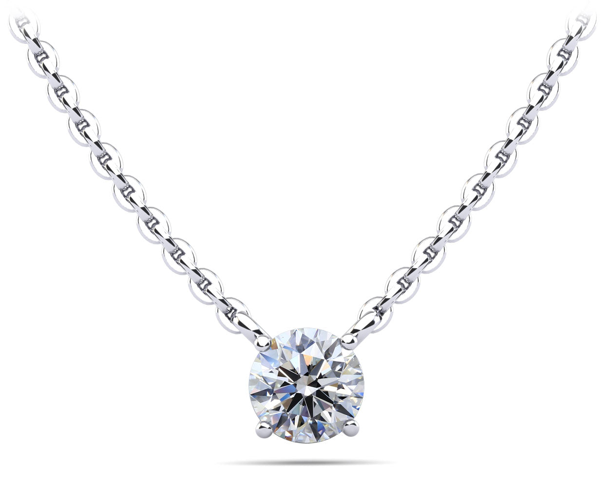 Round Brilliant Diamond Solitaire Pendant Lab-Grown Diamond  with 2.00 ct.(finished) 8.2mm