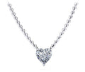 Solitaire Heart Diamond Pendant Diamond  with 2.00 ct.(finished) 8mm