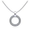 Circle of Life Diamond Pendant Diamond  with 0.96 ct.(finished) 1.1mm, 1.3mm, 1.5mm