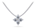 Brilliant Four Diamond Pendant Lab-Grown Diamond  with 1.52 ct.(finished) 4.6mm