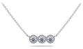 Triple Brilliance Diamond Necklace Diamond  with 1.26 ct.(finished) 1mm, 4.5mm