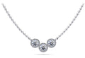 Triple V Shape Brilliance Diamond Necklace Lab-Grown Diamond  with 2.29 ct.(finished) 1.1mm, 5.5mm