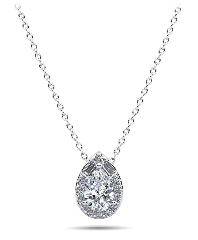 Pear Shape Diamond Dreams Necklace Diamond  with 1.90 ct.(finished)