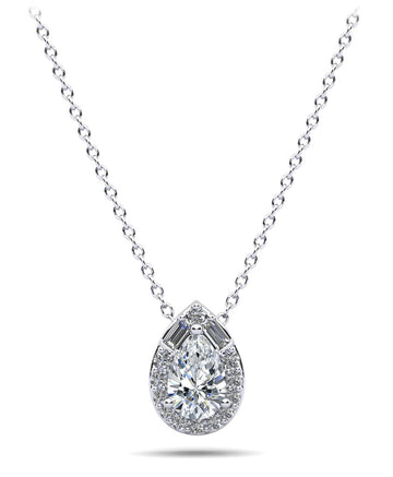 Pear Shape Diamond Dreams Necklace Lab-Grown Diamond  with 0.97 ct.(finished)