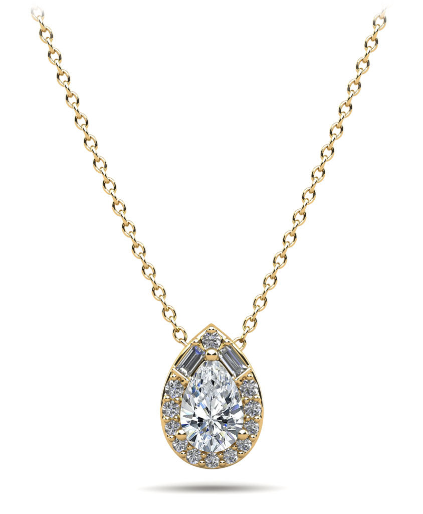 Pear Shape Diamond Dreams Necklace Diamond  with 0.41 ct.(finished)