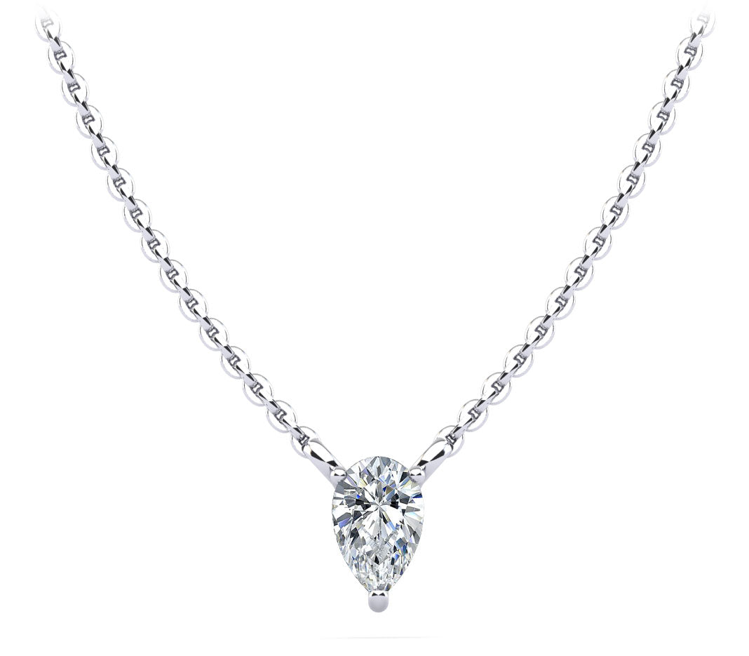 Pear Shape Dream Diamond Pendant Diamond  with 0.30 ct.(finished) 6x4mm