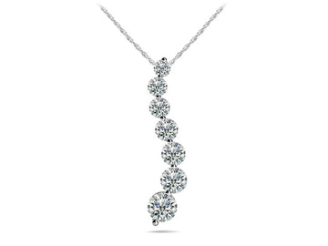 Classic Diamond Journey Necklace Diamond  with 0.82 ct.(finished)