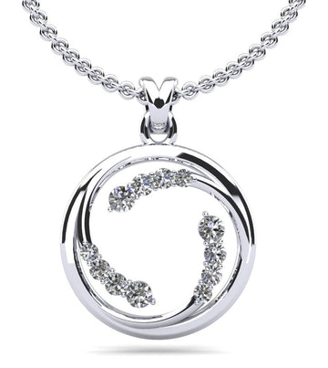 Circle Of Love Diamond Pendant Lab-Grown Diamond  with 0.91 ct.(finished)