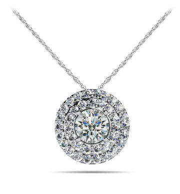 Surrounded By Sparkle Diamond Pendant Diamond  with 0.44 ct. (0.25 ct. center diamond)