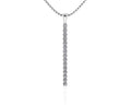 Diamond Drop Bar Pendant Diamond  with 0.30 ct.(finished) 1.8mm