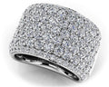 Signature Diamond Ring Lab-Grown Diamond  with 3.13 ct.(finished) 1.4mm, 2.2mm