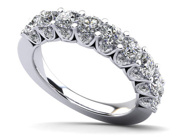 Sunbeam Diamond Anniversary Ring Lab-Grown Diamond  with 1.71 ct.(finished) 1.6mm, 3.4mm