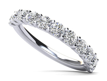 Sparkle Brilliant Round Diamond Anniversary Ring Lab-Grown Diamond  with 1.75 ct.(finished) 4mm