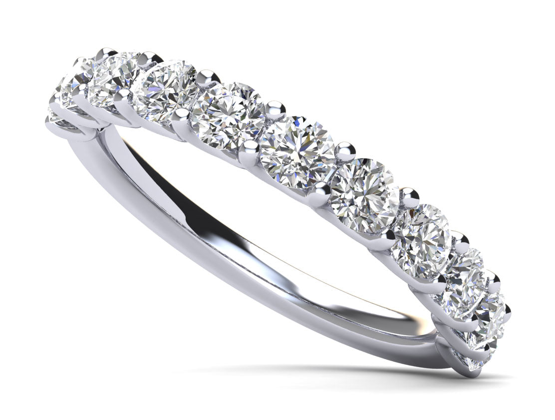 Sparkle Brilliant Round Diamond Anniversary Ring Diamond  with 1.75 ct.(finished) 4mm