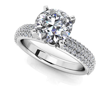 Ever After Four Prong Diamond Engagement Ring Lab-Grown Diamond  with 1.17 ct. (0.75 ct. center diamond)