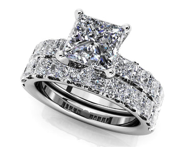 Princess Allure Diamond Bridal Set Lab-Grown Diamond  with 2.70 ct. (0.50 ct. center diamond)