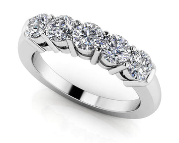 Rounded Classic Diamond Band Lab-Grown Diamond  with 0.95 ct.(finished) 3.7mm