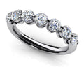 Brilliant 7 Diamonds Anniversary Ring Lab-Grown Diamond  with 1.05 ct.(finished) 3.4mm