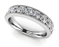 Vintage Diamond Anniversary Ring Diamond  with 0.34 ct.(finished) 1.6mm