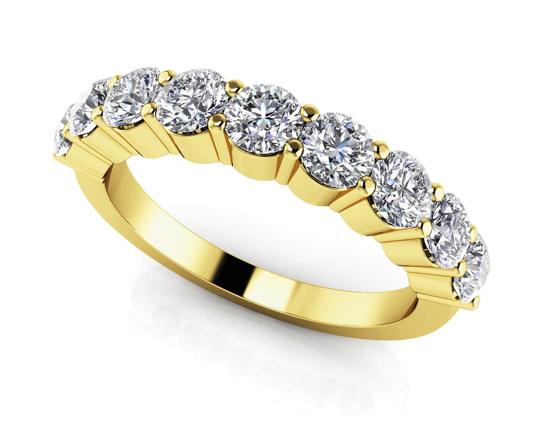 Gleaming Brilliance Diamond Anniversary Ring Lab-Grown Diamond  with 1.12 ct.(finished) 3.5mm