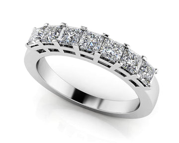 Brilliant Cut Dazzling Diamond Anniversary Ring Lab-Grown Diamond  with 0.98 ct.(finished) 2.9mm