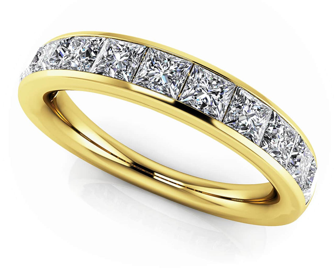 Elegant Princess Cut Anniversary Band Lab-Grown Diamond  with 0.75 ct.(finished) 2mm