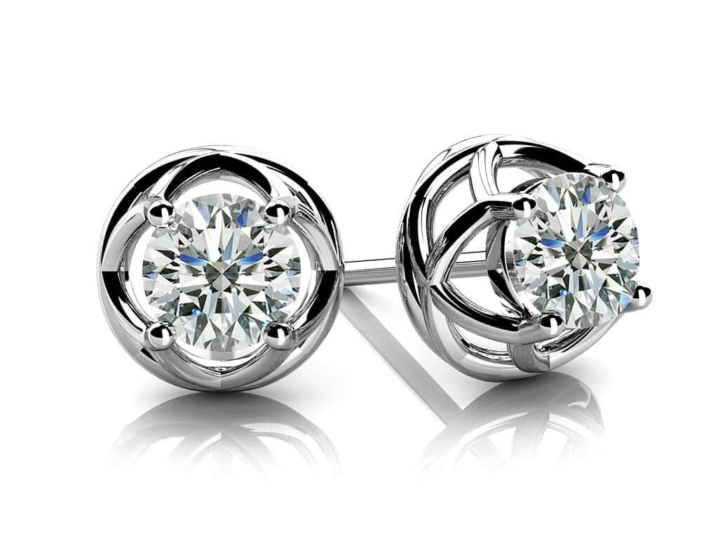 Diamond Studs Diamond  with 0.70 ct.(finished) 4.5mm