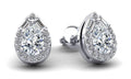 Pear Shape Diamond Dreams Stud Earrings Diamond  with 0.87 ct.(finished)