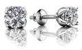 Stunning Tulip Diamond Stud Earrings Diamond  with 2.00 ct.(finished) 6.5mm