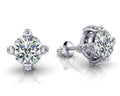 Royal Four Prong Diamond Studs Lab-Grown Diamond  with 1.46 ct. (2X0.57 ct. center diamonds)