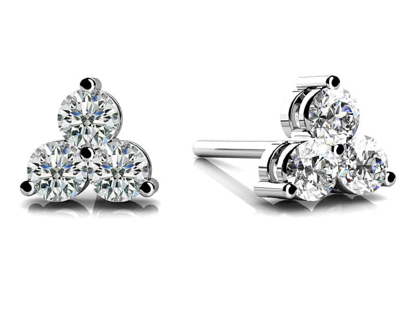 Trillium Diamond Studs Diamond  with 0.63 ct.(finished) 3mm