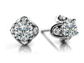 Tulip Diamond Studs Diamond  with 0.82 ct. (2X0.35 ct. center diamonds)