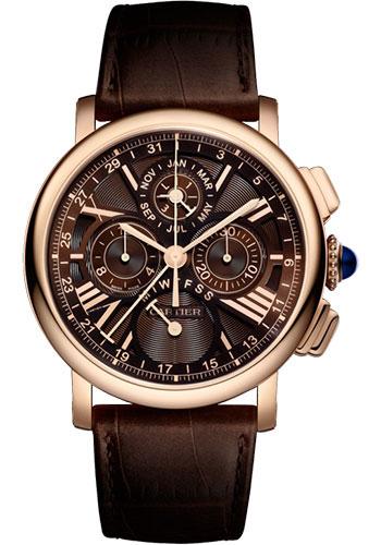 Cartier Rotonde de Cartier Perpetual Calendar Chronograph Watch - 42 mm Pink Gold Case - W1556225