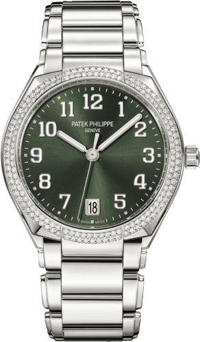 Patek Philippe Twenty~4 Ladies Stainless Steel Olive Green Dial | 7300/1200A-011