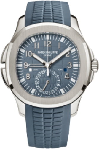 Patek Philippe Aquanaut Travel Time White Gold Blue-Gray Dial | 5164G-001