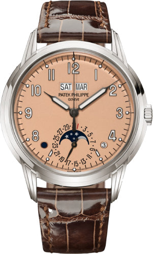 Patek Philippe Grand Complications Perpetual Calendar White Gold Rose Opaline Dial | 5320G-011