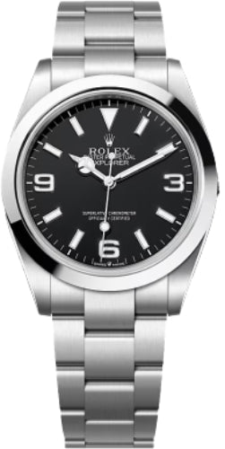 Rolex Explorer I Stainless Steel Black Arabic Index 39mm 3 6 9 New Lume Dial | 214270