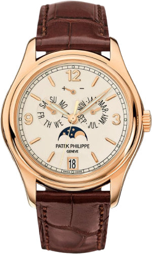 Patek Philippe Complications Annual Calendar Moon Phases Date Rose Gold Cream Dial | 5146R-001