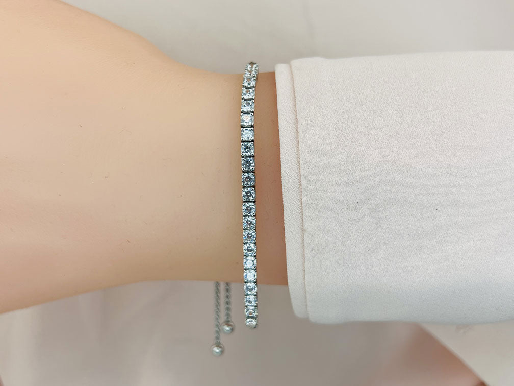 Adjustable Diamond Dreams Bracelet Diamond with 1.79 ct.(finished) 2.75mm - Luxury Time NYC