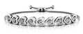 Adjustable Diamond Heart Link Diamond Bracelet with 0.54 ct.(finished) 2.7mm - Luxury Time NYC