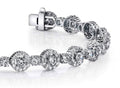 All Diamond Circle Link Bracelet Lab - Grown Diamond with 5.59 ct.(finished) 1.2mm, 2.7mm - Luxury Time NYC