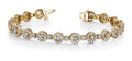 All Diamond Circle Link Diamond Bracelet with 6.91 ct.(finished) 1.3mm, 3.2mm - Luxury Time NYC